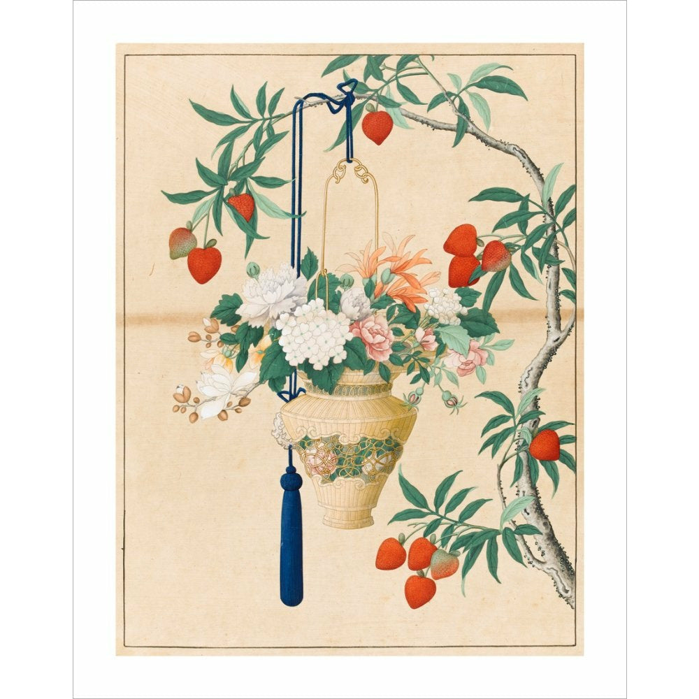 Flowers in a Lantern - Art print