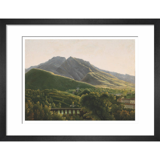 View of the Bridge and the Town of Cava - Art print