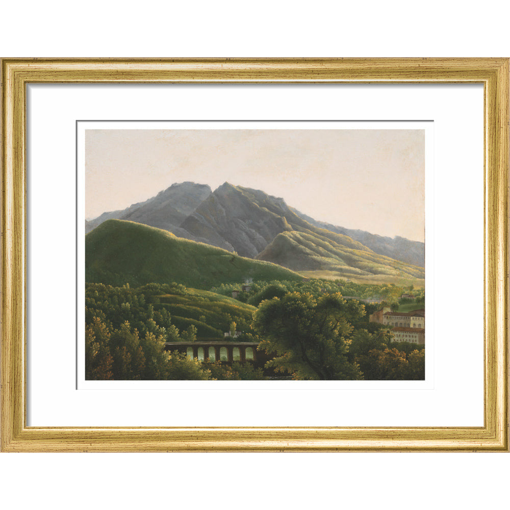 View of the Bridge and the Town of Cava - Art print