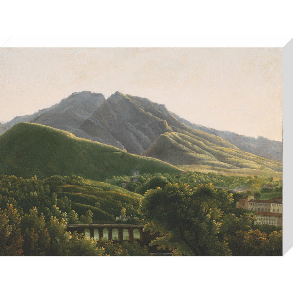 View of the Bridge and the Town of Cava - Art print