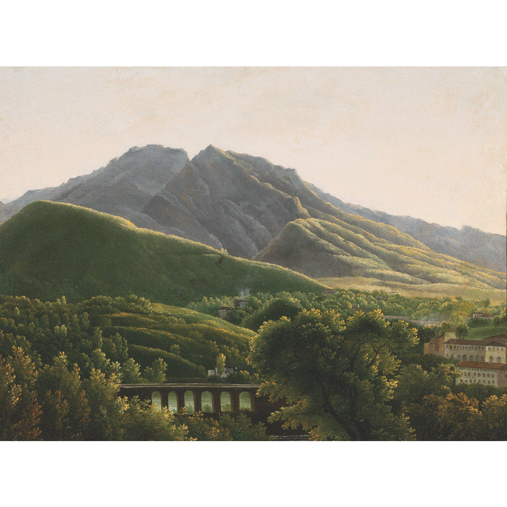 View of the Bridge and the Town of Cava - Art print