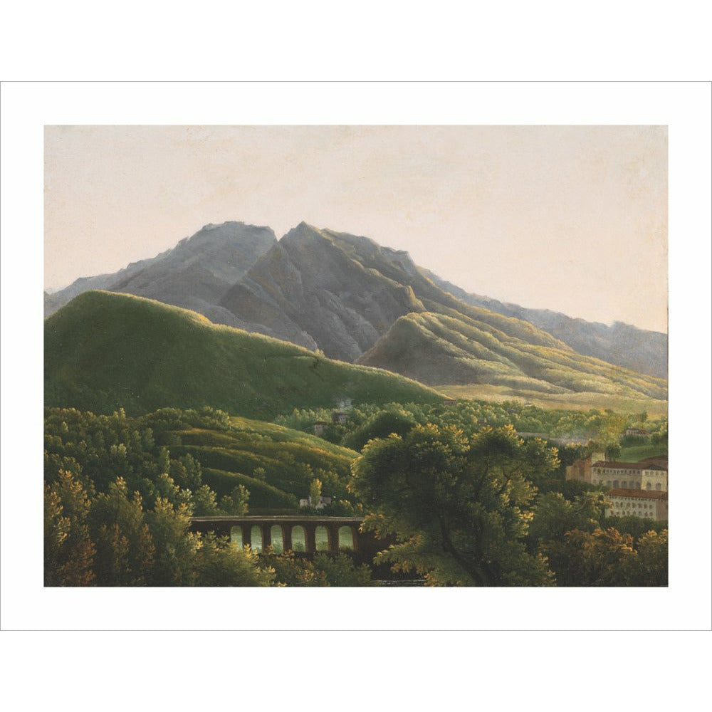 View of the Bridge and the Town of Cava - Art print