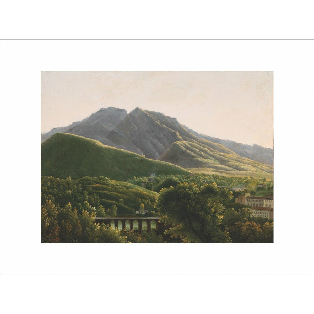 View of the Bridge and the Town of Cava - Art print