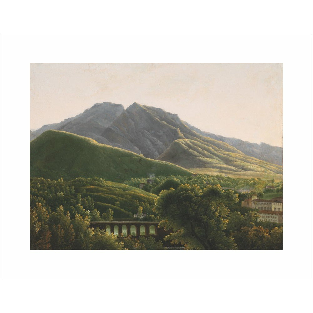 View of the Bridge and the Town of Cava - Art print