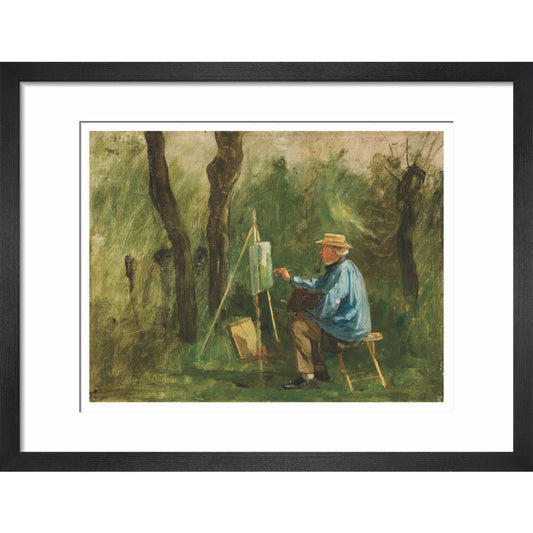 Corot at his Easel - Art print