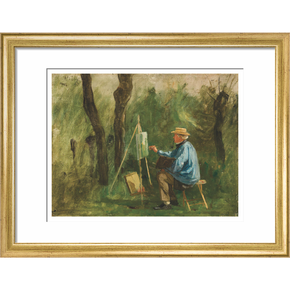 Corot at his Easel - Art print