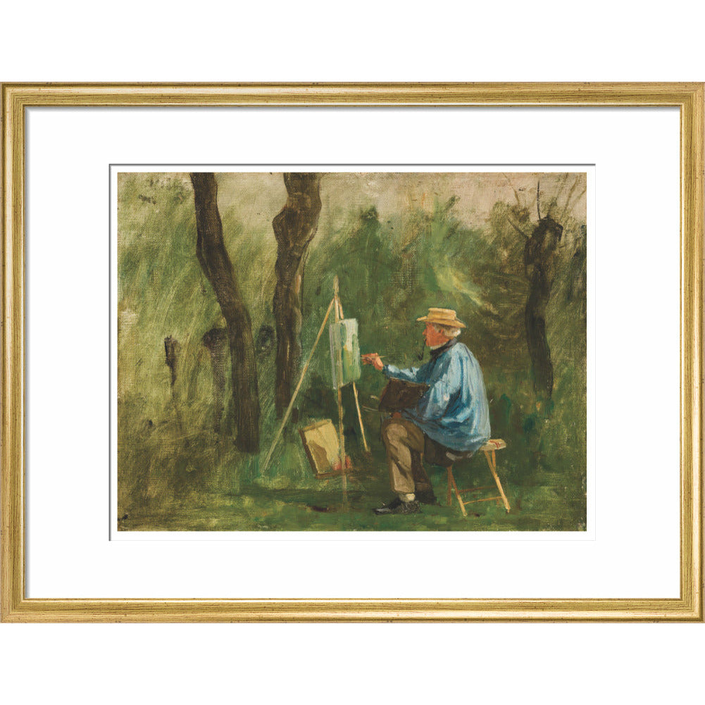 Corot at his Easel - Art print