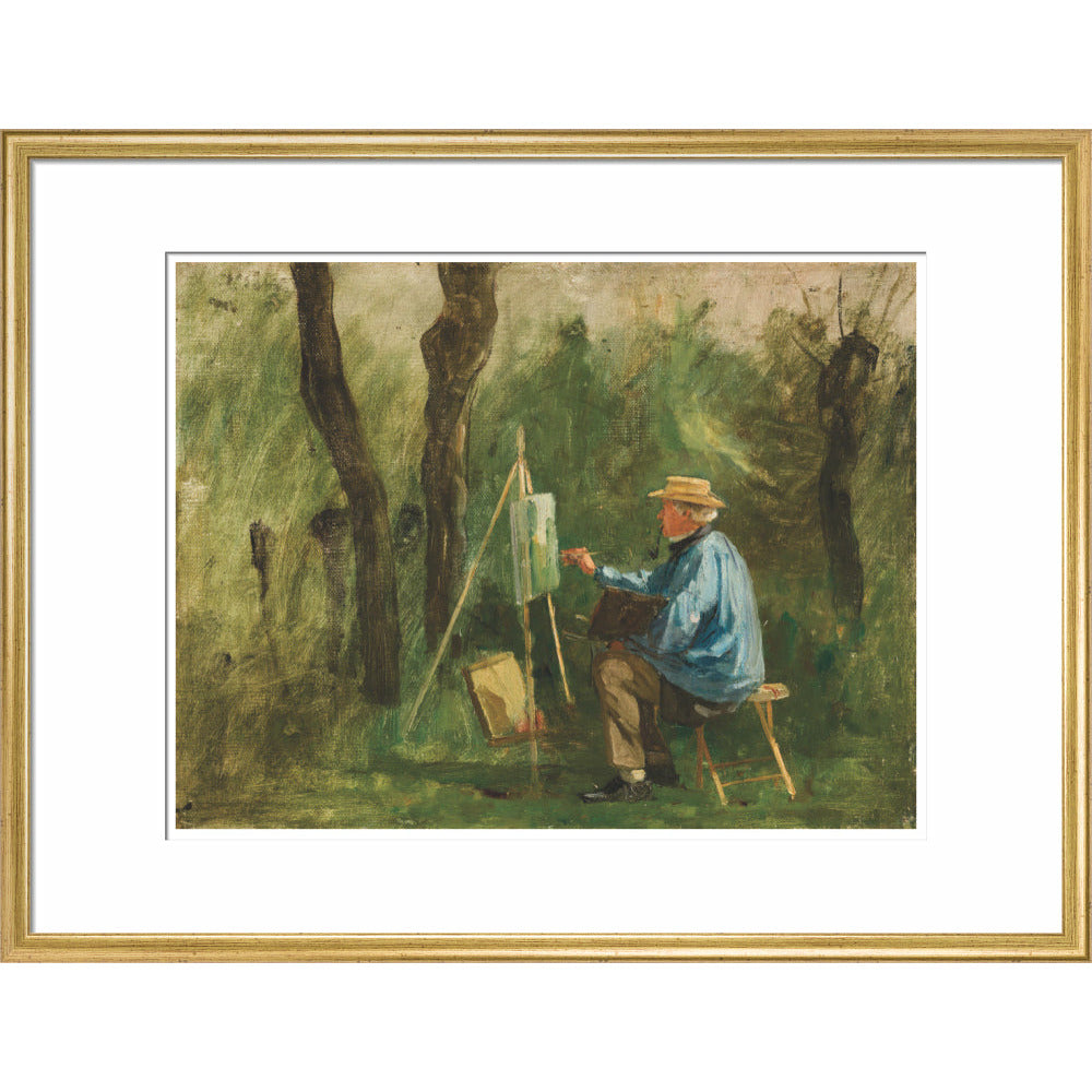 Corot at his Easel - Art print