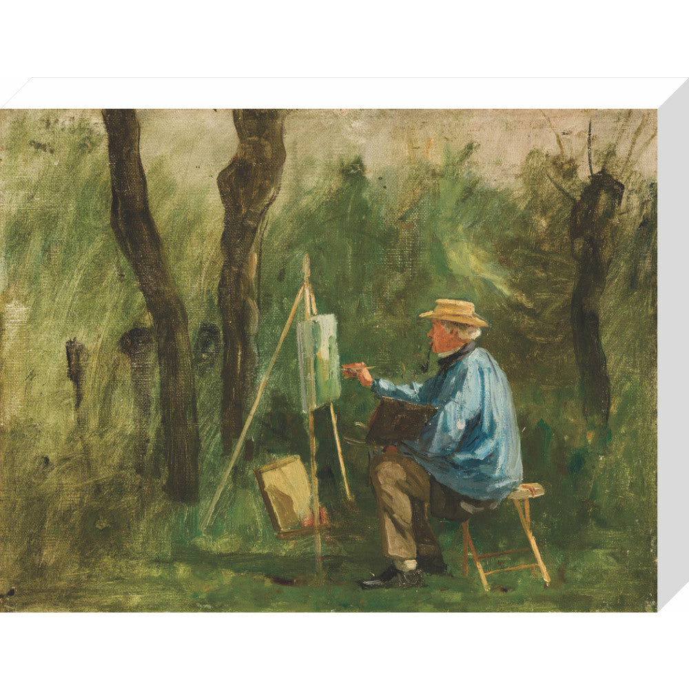 Corot at his Easel - Art print