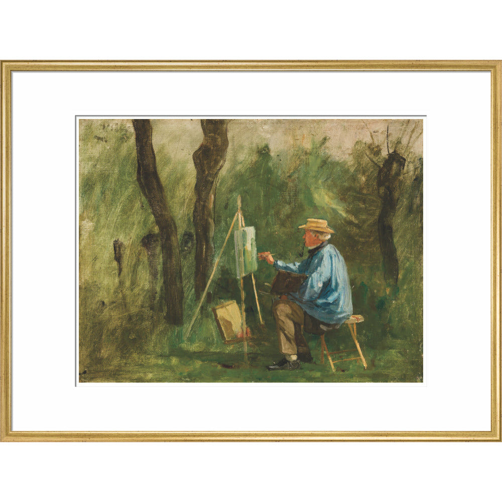 Corot at his Easel - Art print