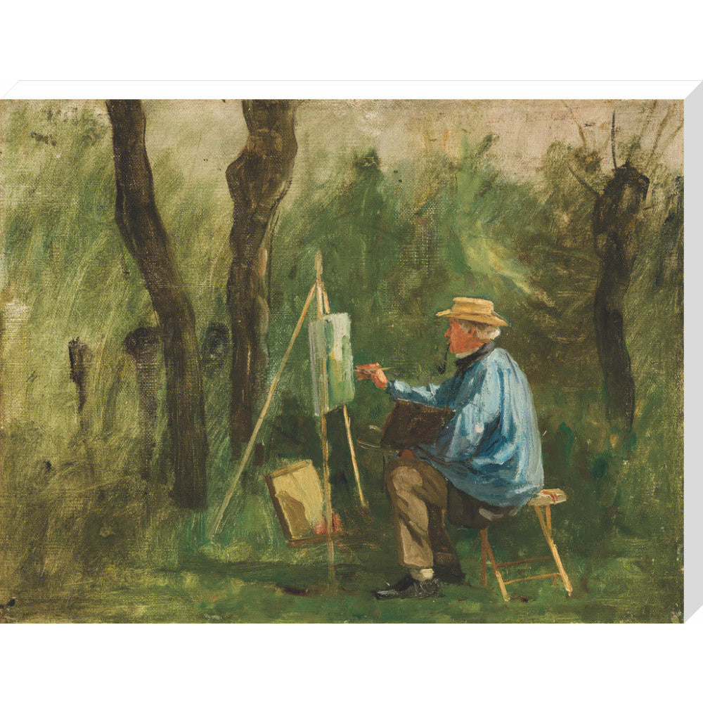 Corot at his Easel - Art print