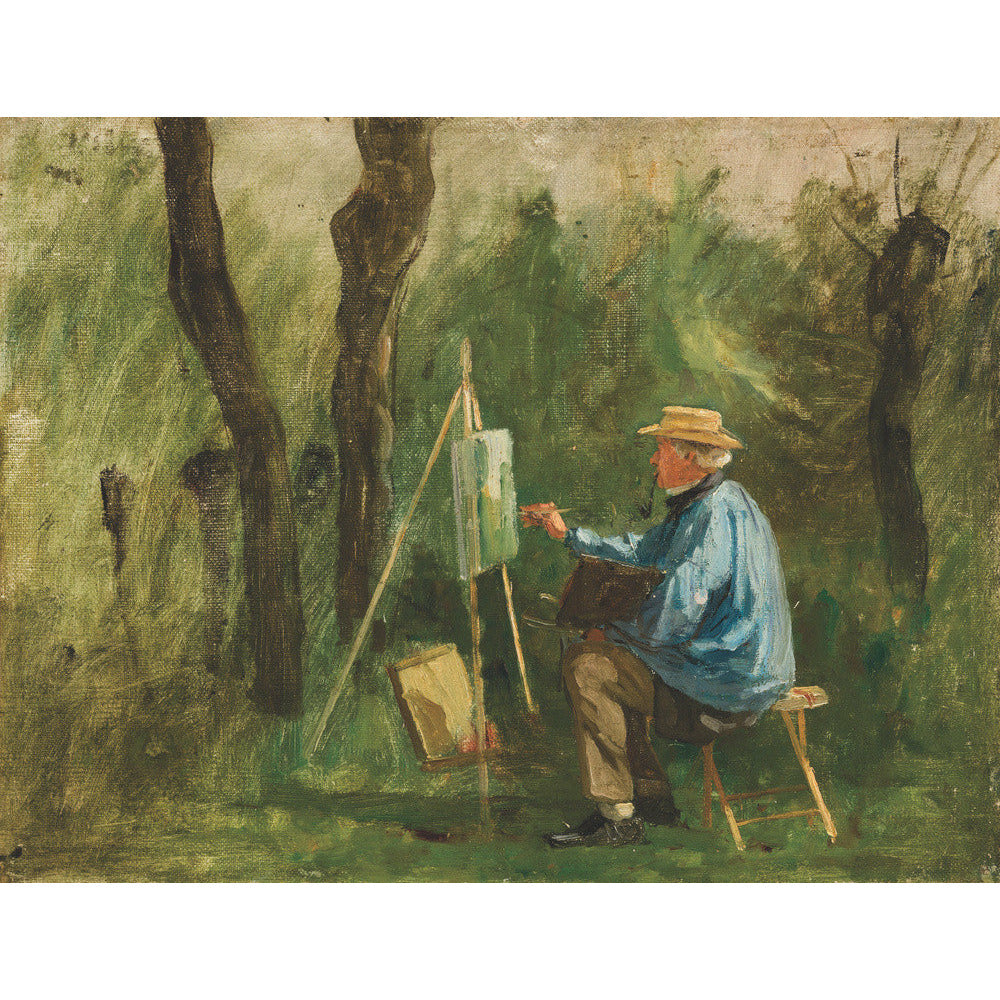 Corot at his Easel - Art print