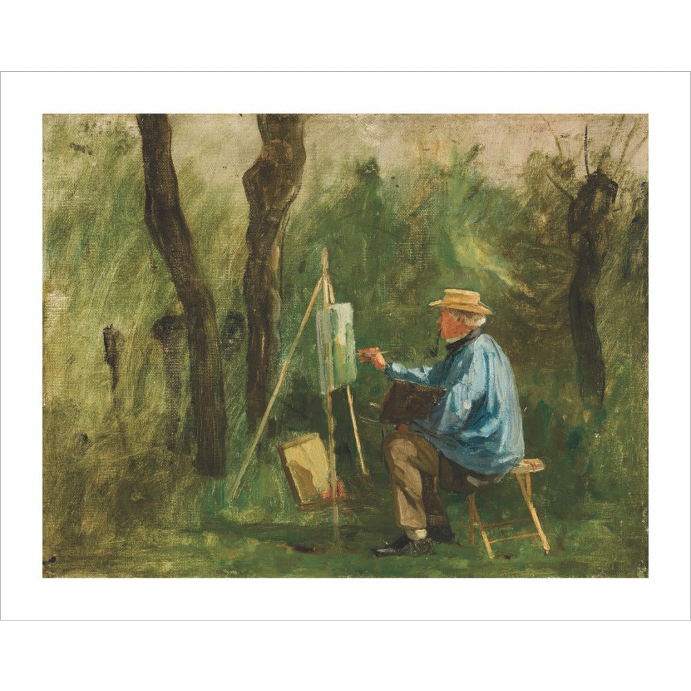 Corot at his Easel - Art print