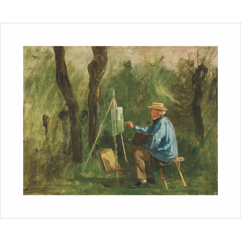 Corot at his Easel - Art print