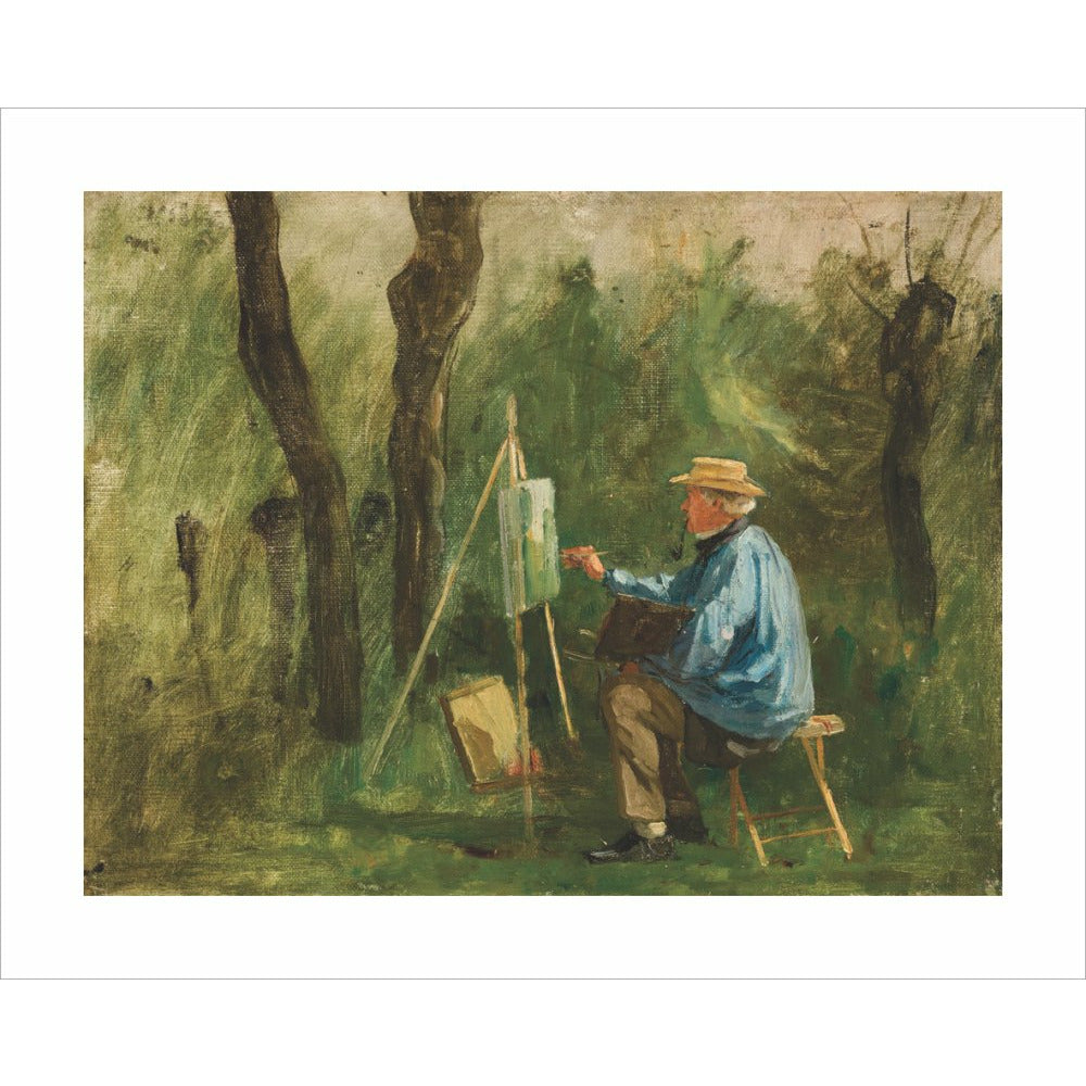 Corot at his Easel - Art print