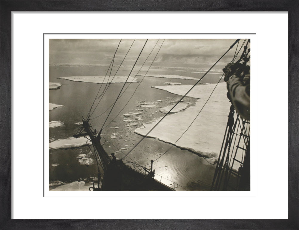 A lake among leads in the ice pack - Art print