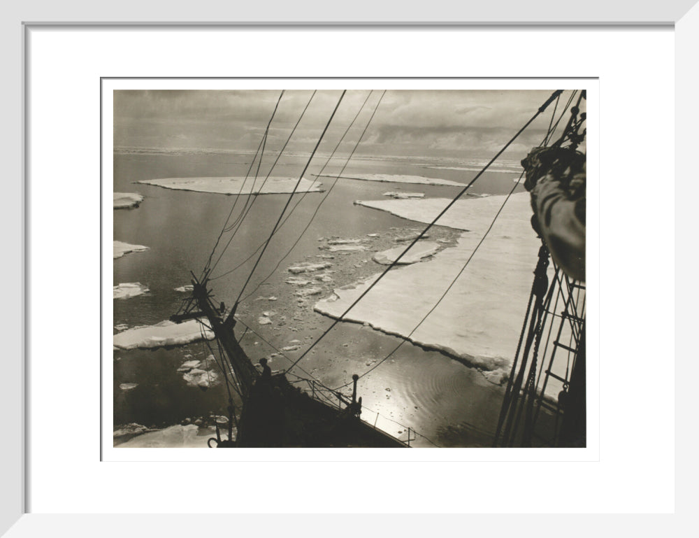 A lake among leads in the ice pack - Art print