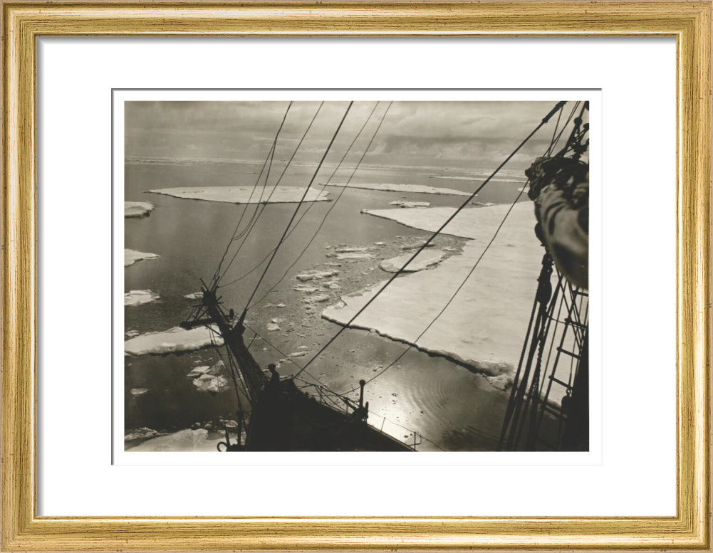 A lake among leads in the ice pack - Art print