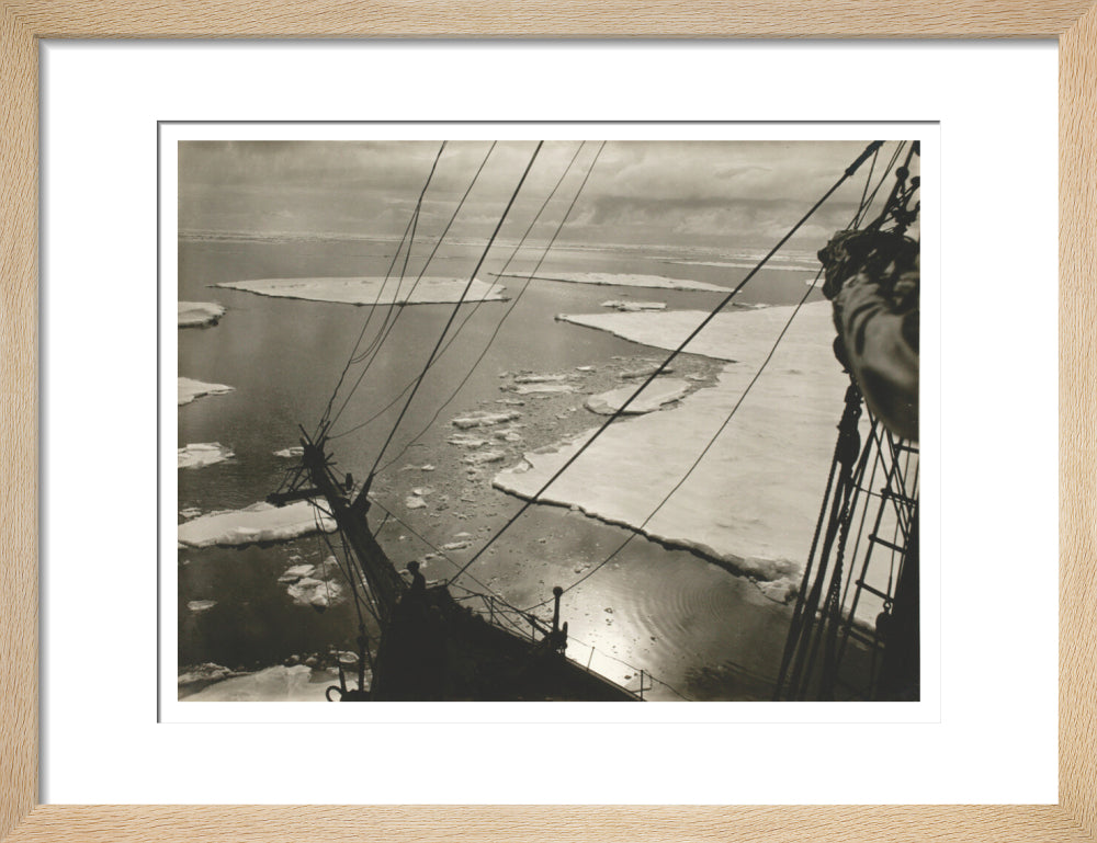 A lake among leads in the ice pack - Art print