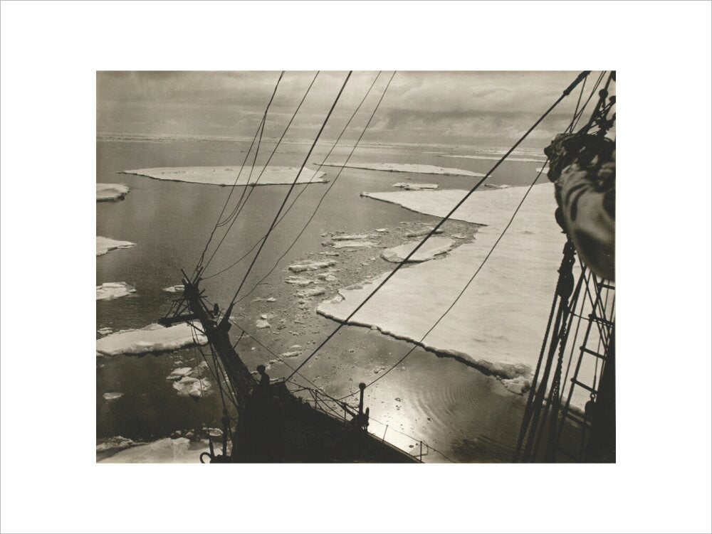 A lake among leads in the ice pack - Art print