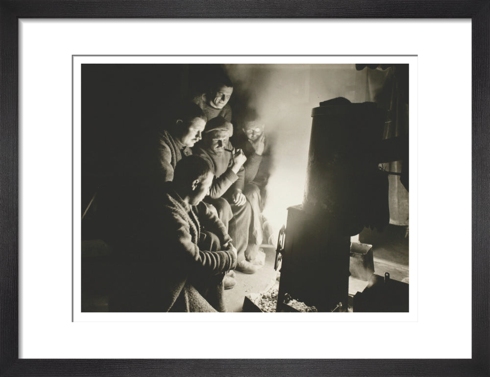 Round the Night Watchman's fire - Art print