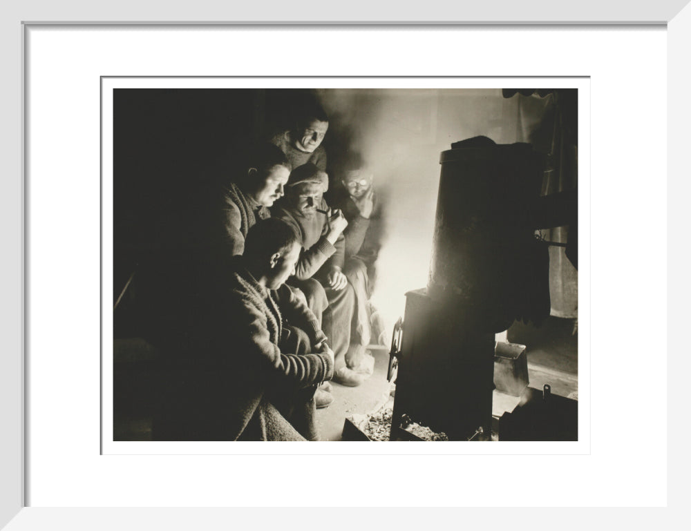 Round the Night Watchman's fire - Art print