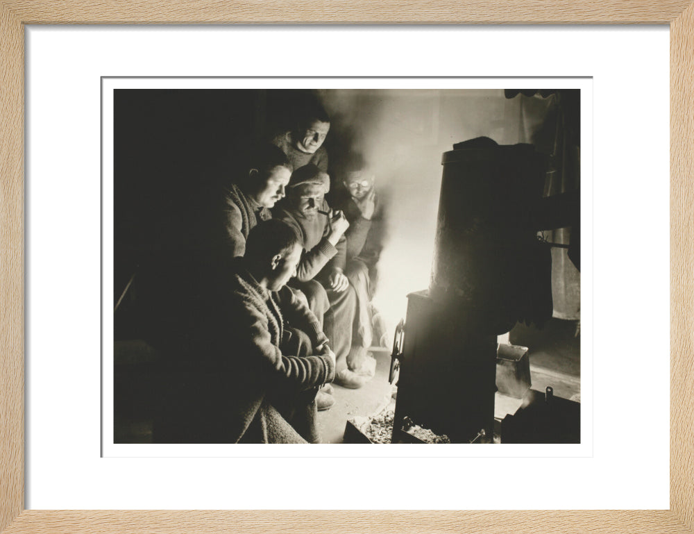 Round the Night Watchman's fire - Art print