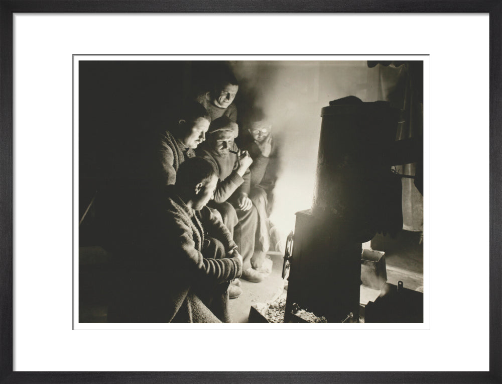 Round the Night Watchman's fire - Art print