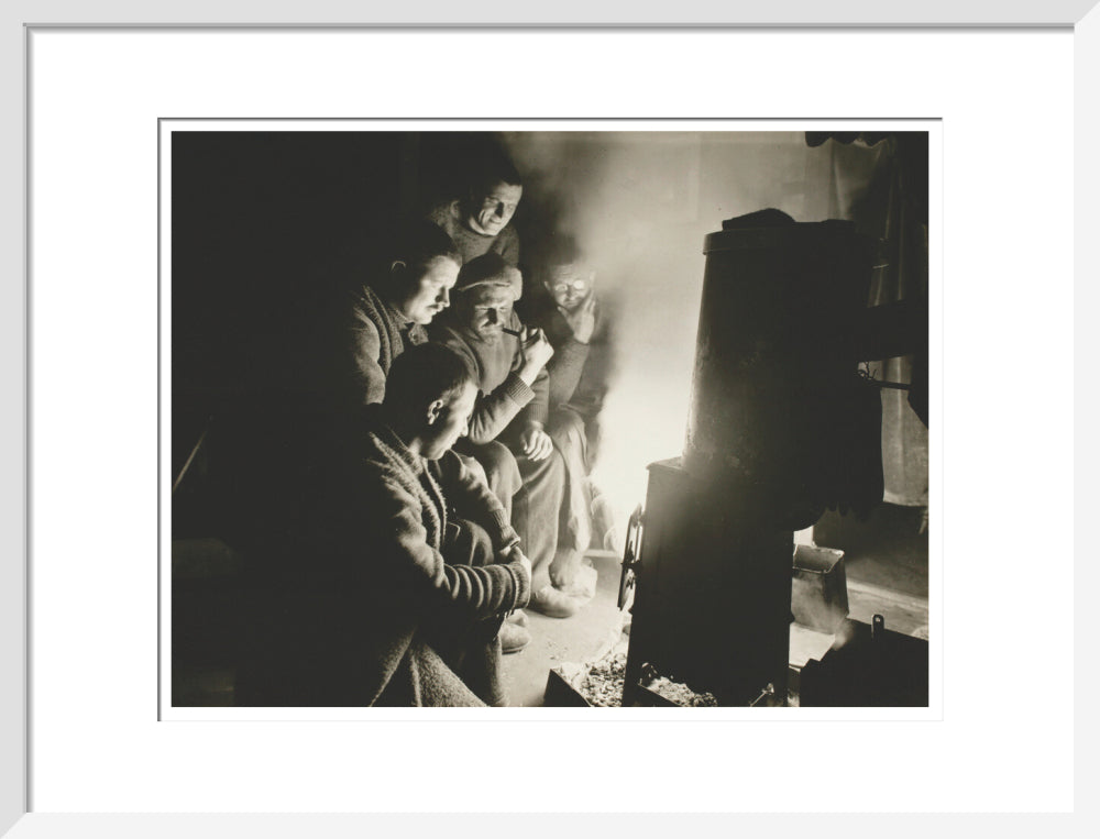 Round the Night Watchman's fire - Art print