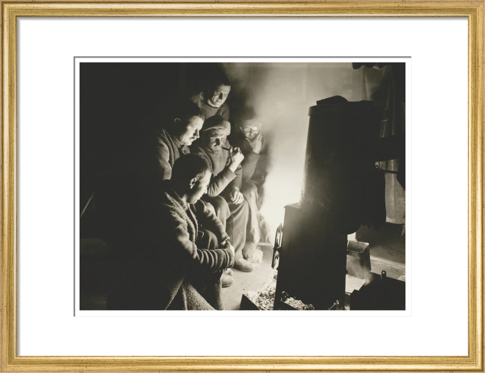 Round the Night Watchman's fire - Art print