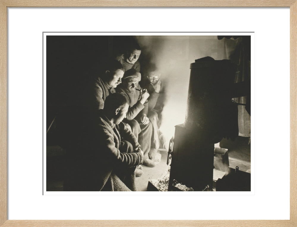 Round the Night Watchman's fire - Art print