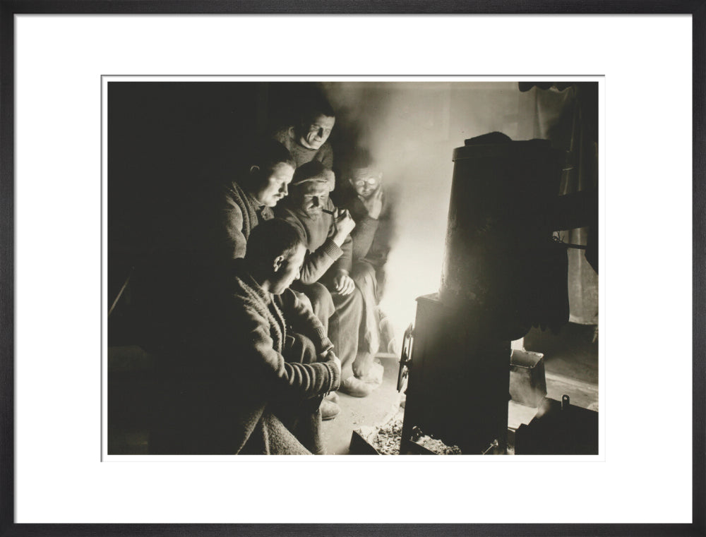 Round the Night Watchman's fire - Art print