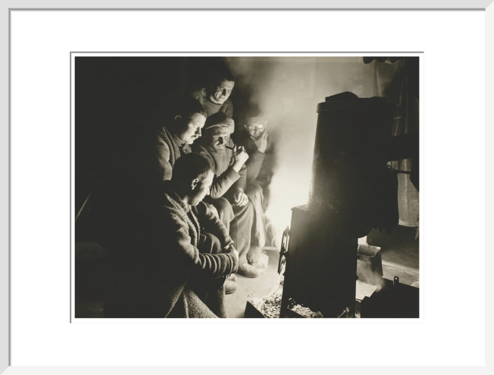 Round the Night Watchman's fire - Art print