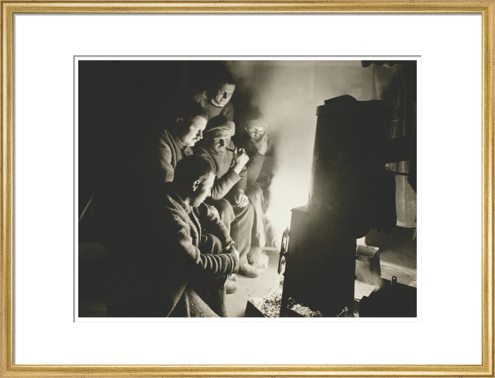 Round the Night Watchman's fire - Art print