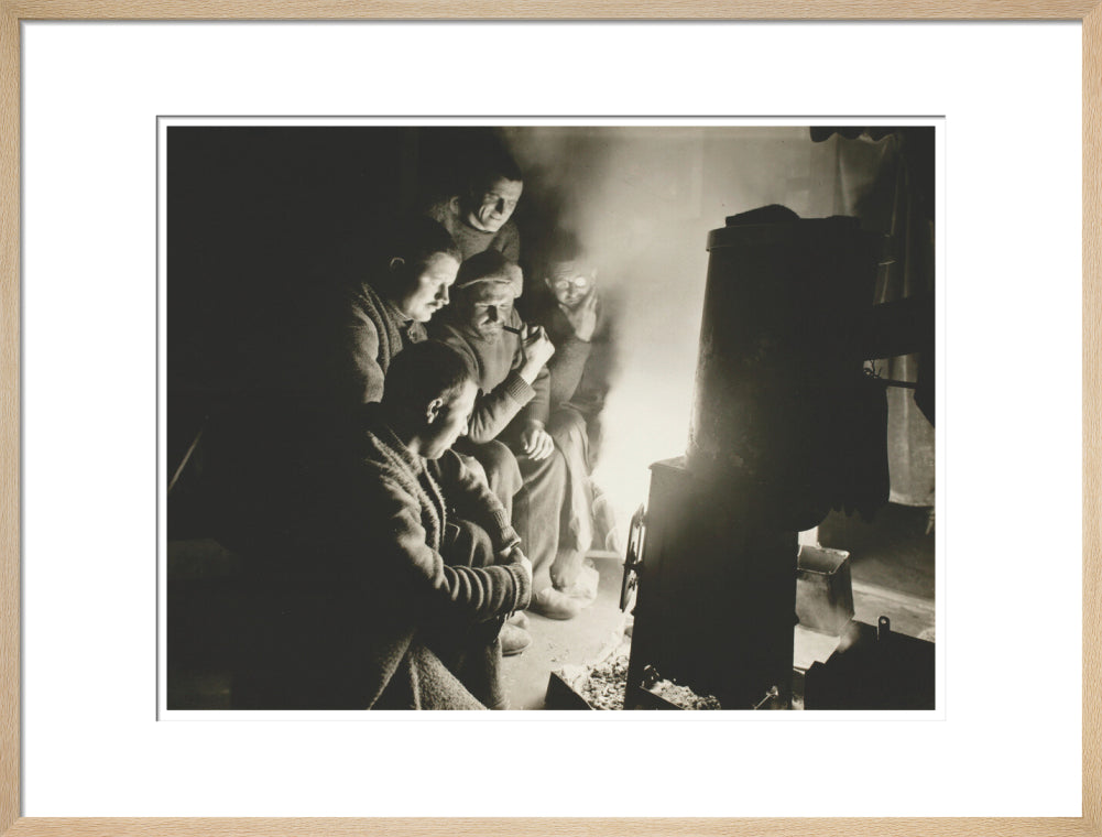 Round the Night Watchman's fire - Art print