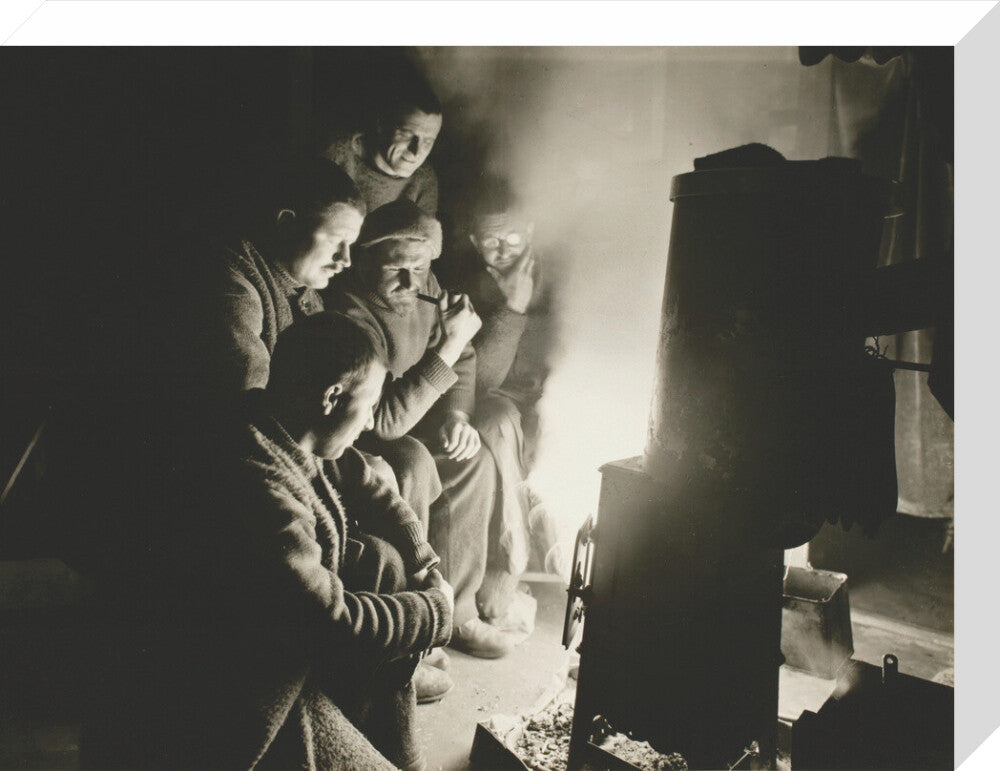 Round the Night Watchman's fire - Art print