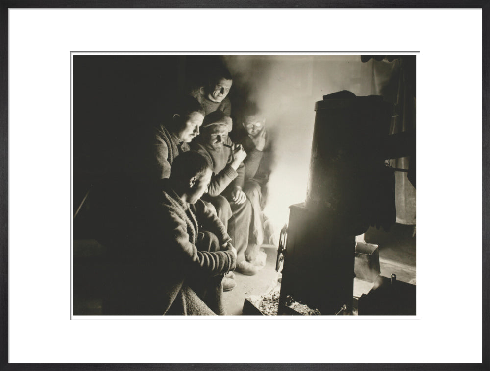 Round the Night Watchman's fire - Art print
