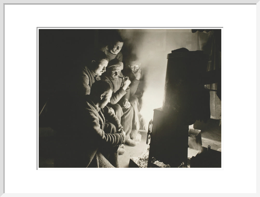 Round the Night Watchman's fire - Art print