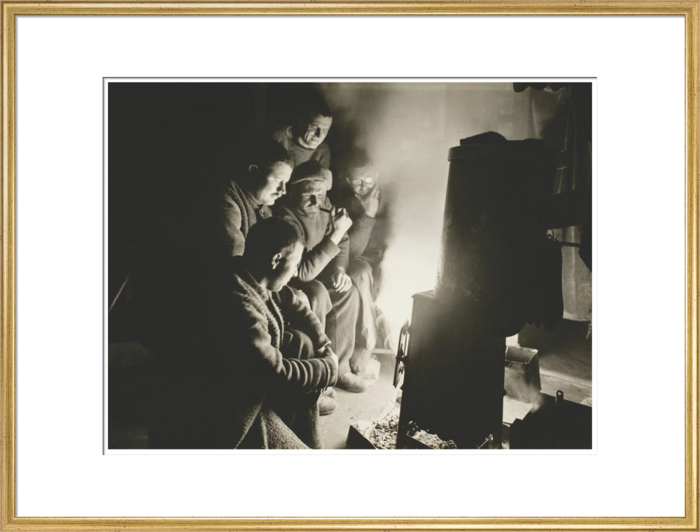 Round the Night Watchman's fire - Art print