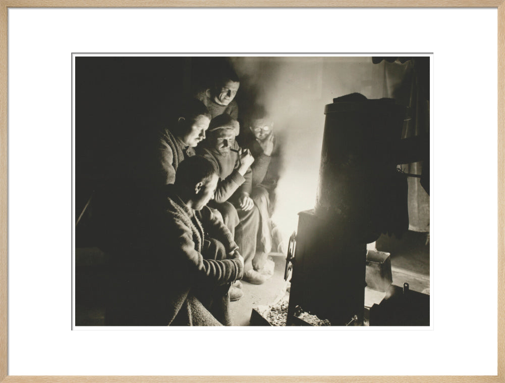 Round the Night Watchman's fire - Art print