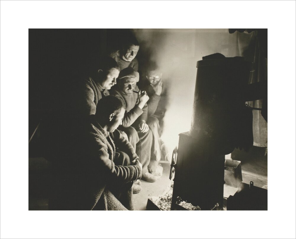 Round the Night Watchman's fire - Art print