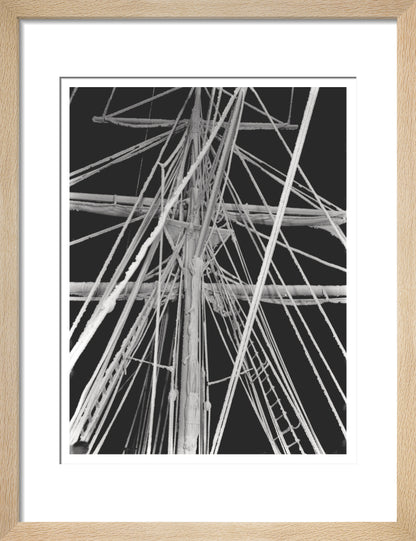 Rigging encrusted with rime - Art print