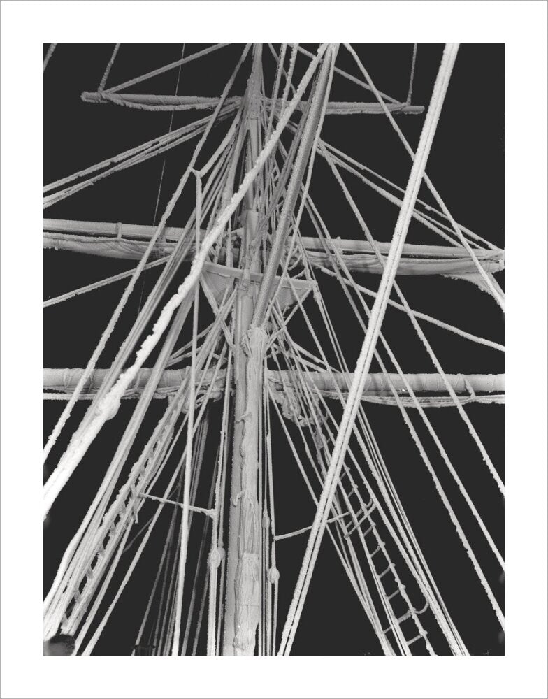 Rigging encrusted with rime - Art print