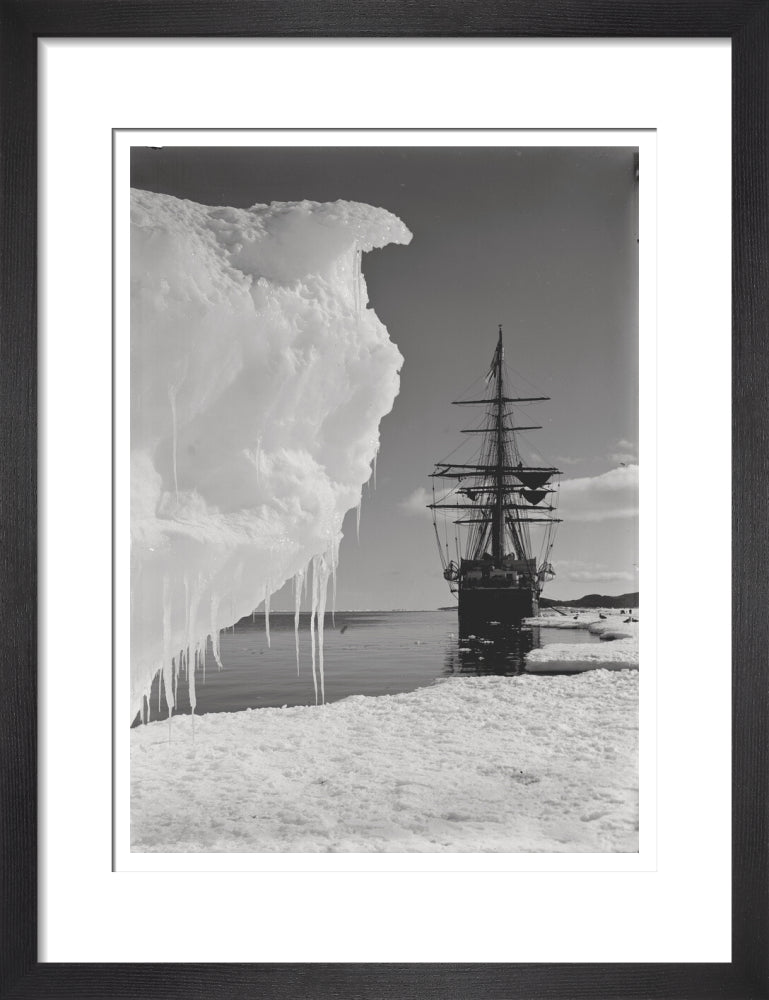 The Terra Nova and a berg at ice-foot - Art print