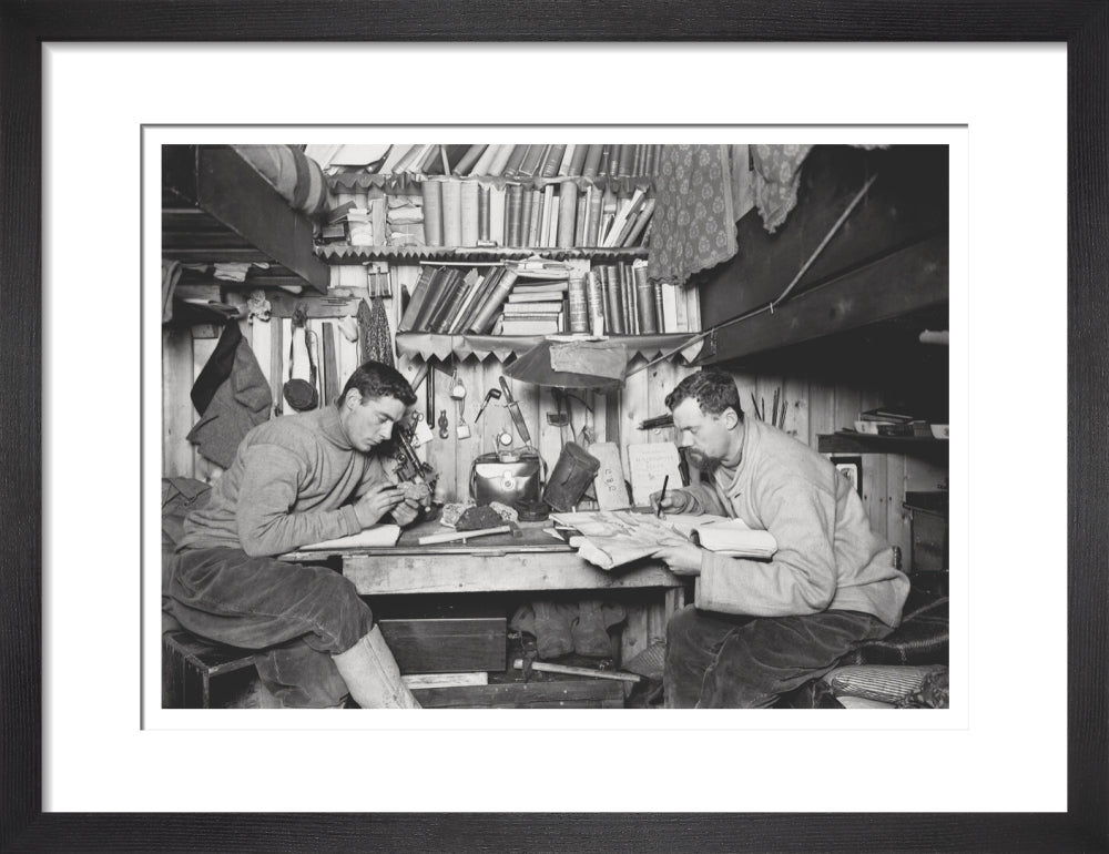 Griffith Taylor and Debenham in their Cubicle - Art print