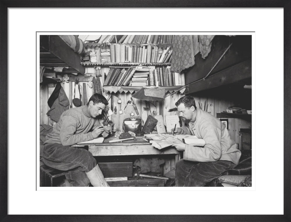 Griffith Taylor and Debenham in their Cubicle - Art print