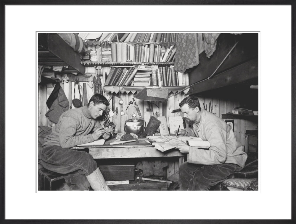 Griffith Taylor and Debenham in their Cubicle - Art print