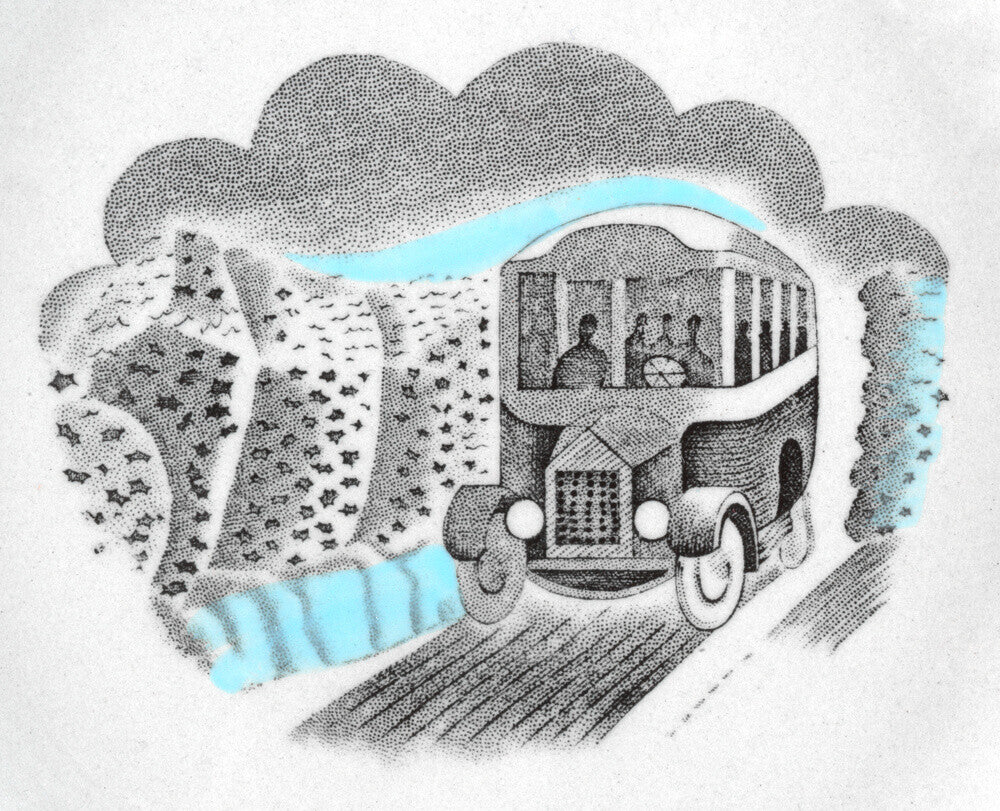Bus from 'Travel' series - Art print
