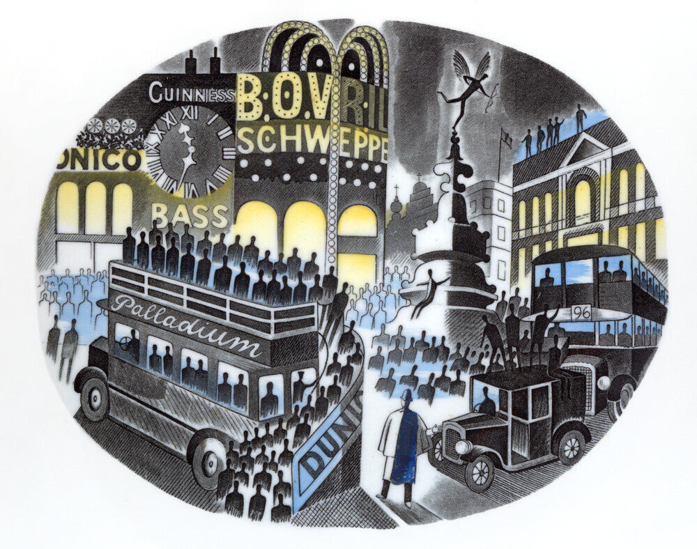 Piccadilly Circus on Boat Race Night - Art print