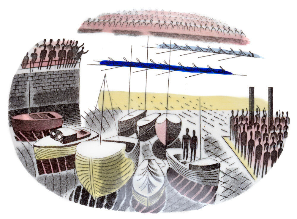 The Two Boats on Boat Race Day - Art print
